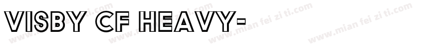 Visby CF Heavy字体转换